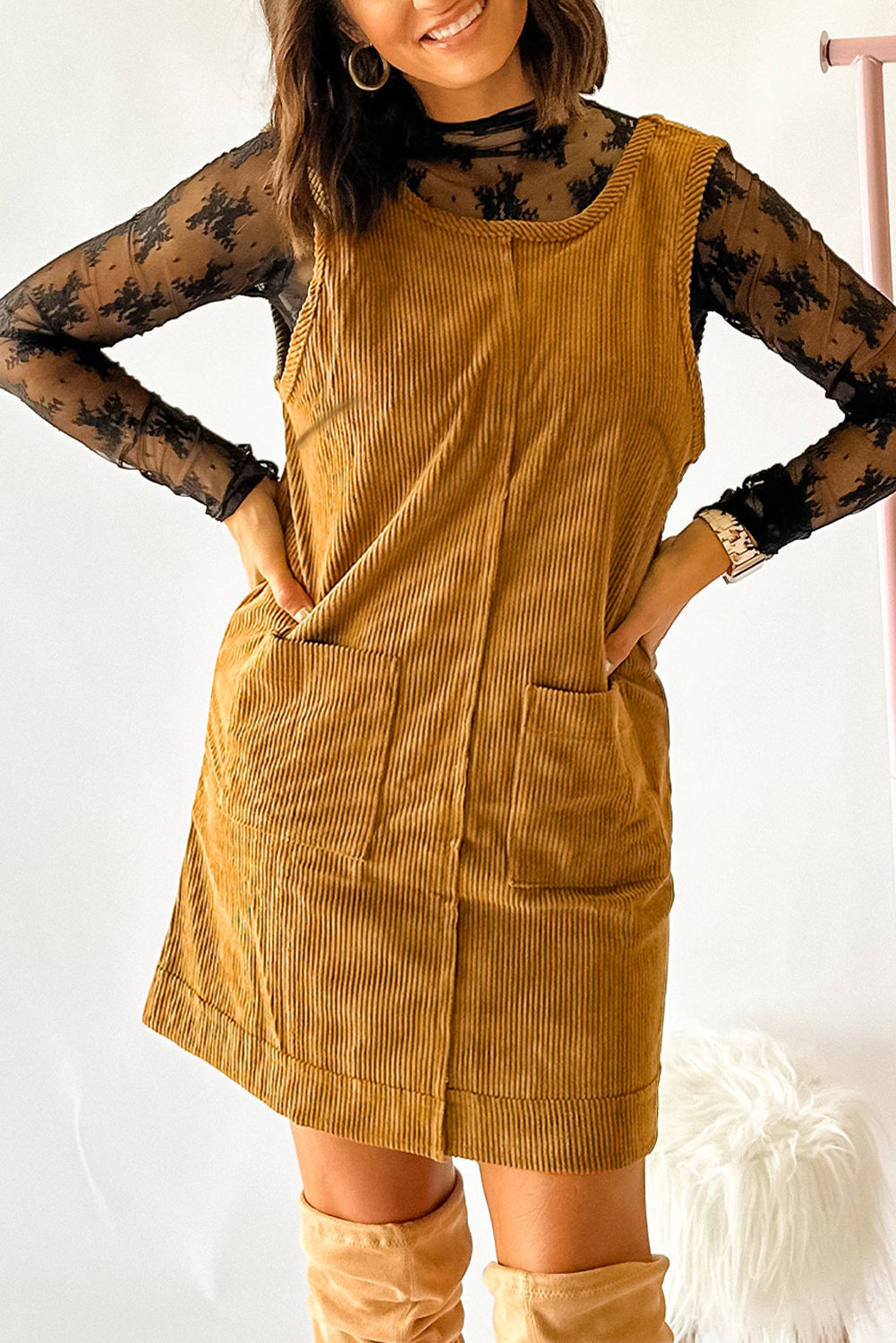 Autumn Corduroy Dress