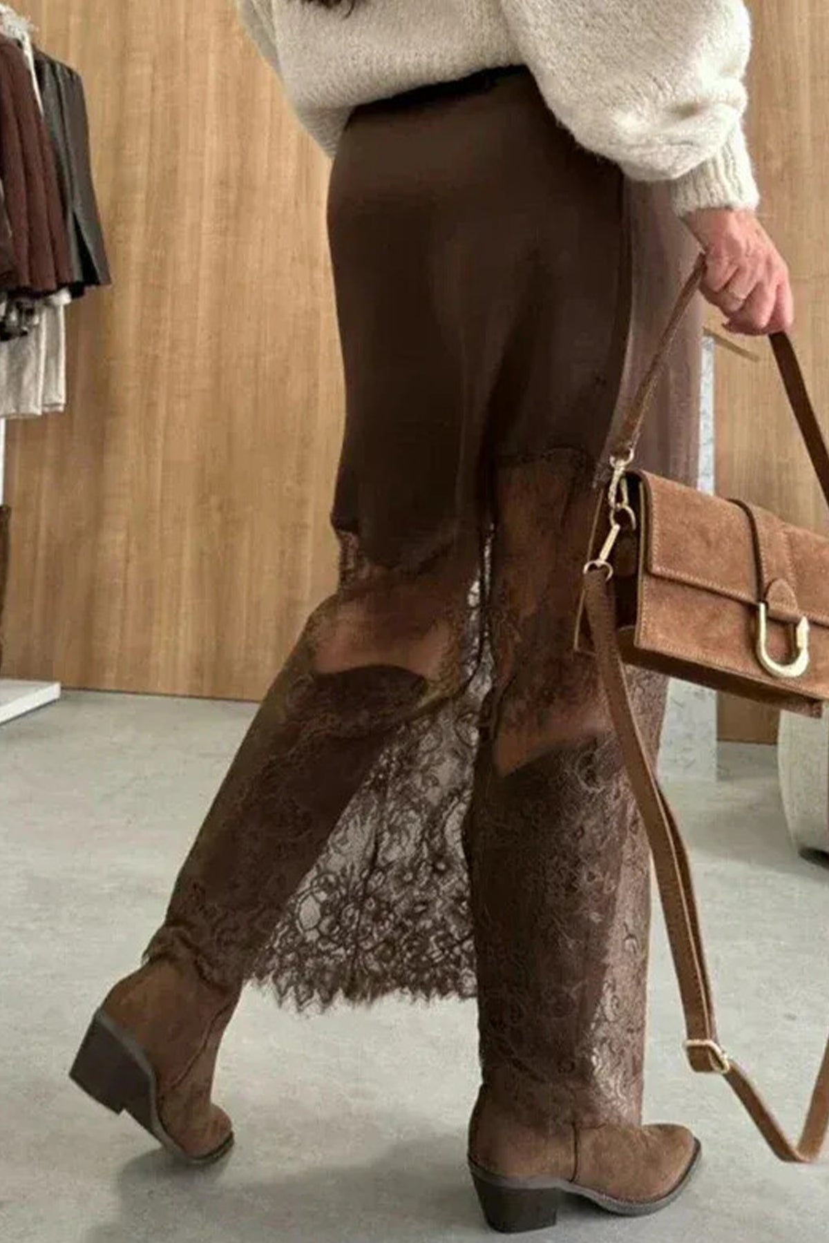 Mocha Lace Skirt