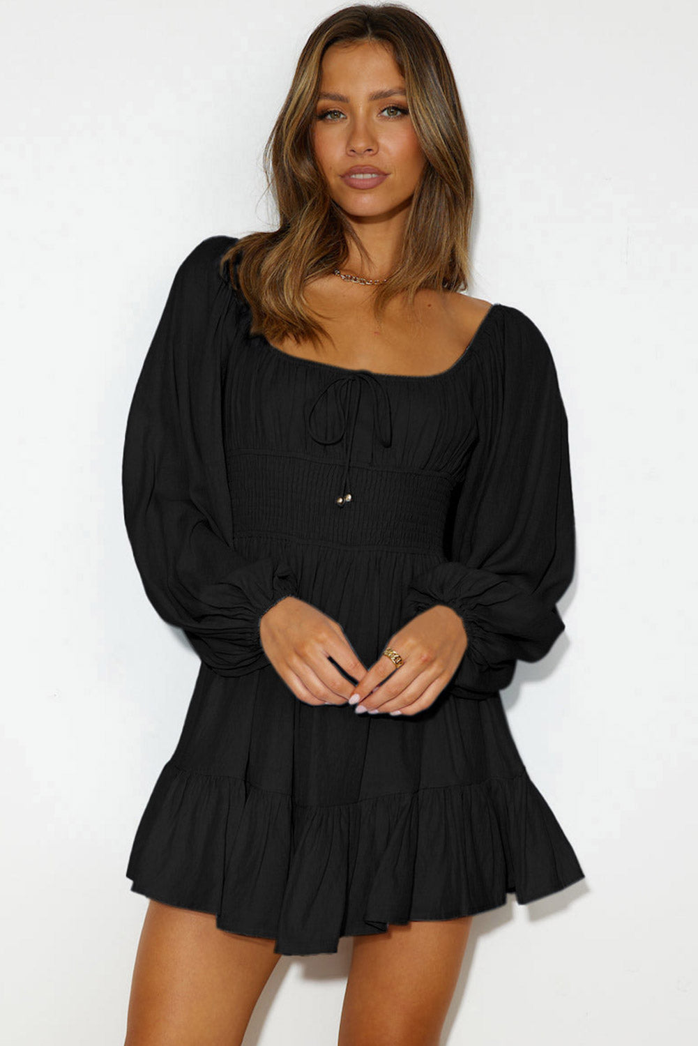 Midnight Ruffle Dress