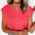 Sweet and Simple Pink Striped Top