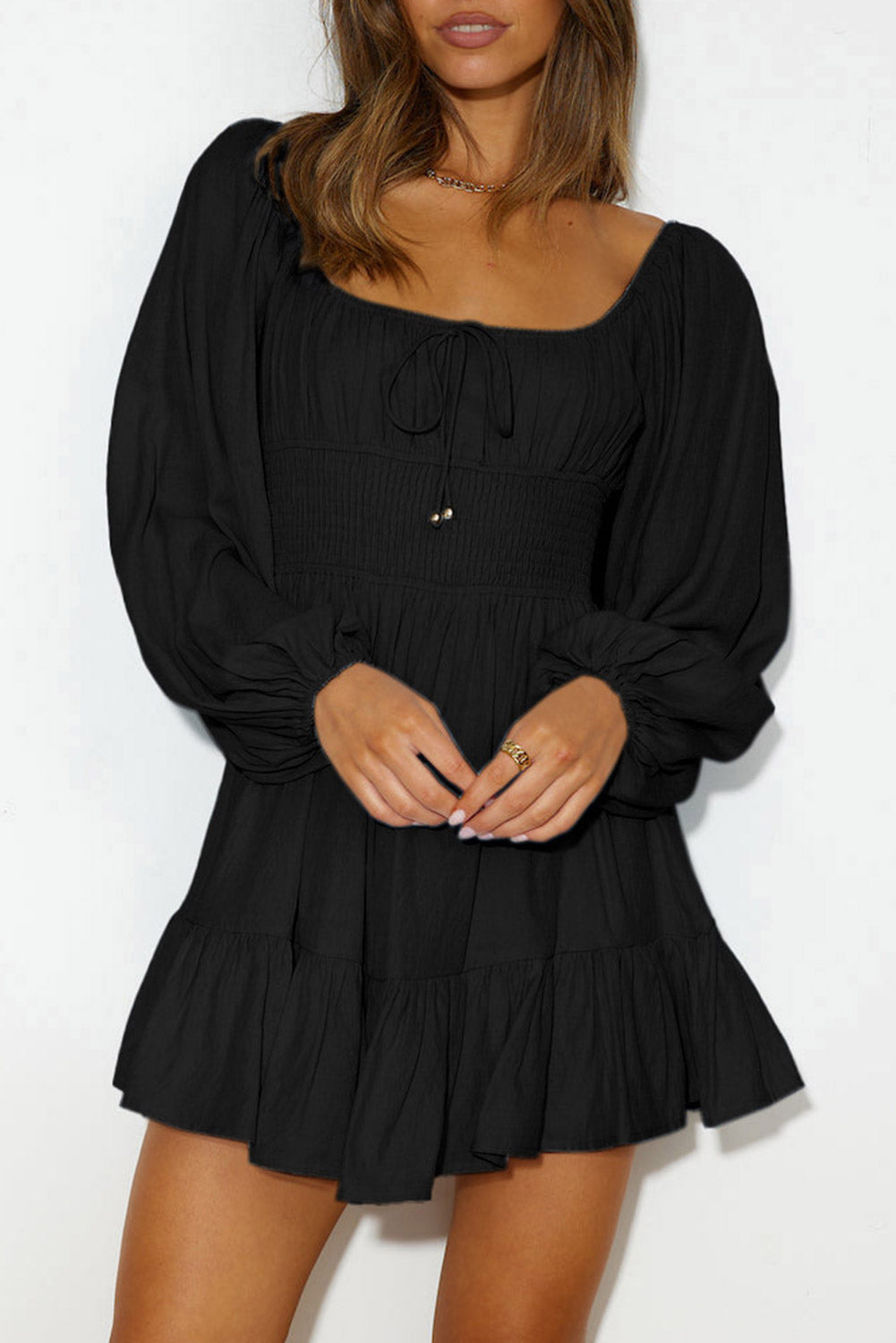 Midnight Ruffle Dress