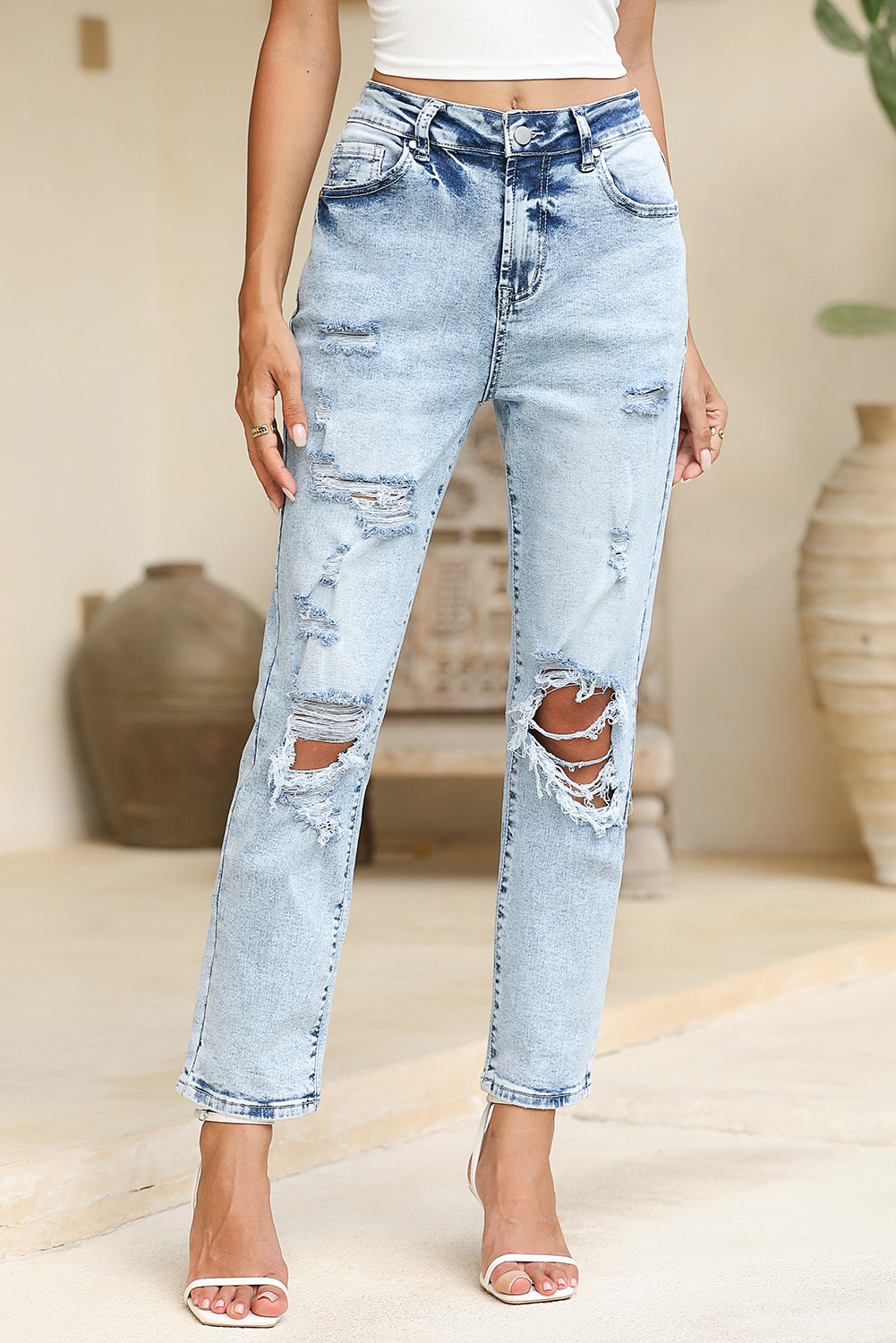 Skyline Fray Jeans