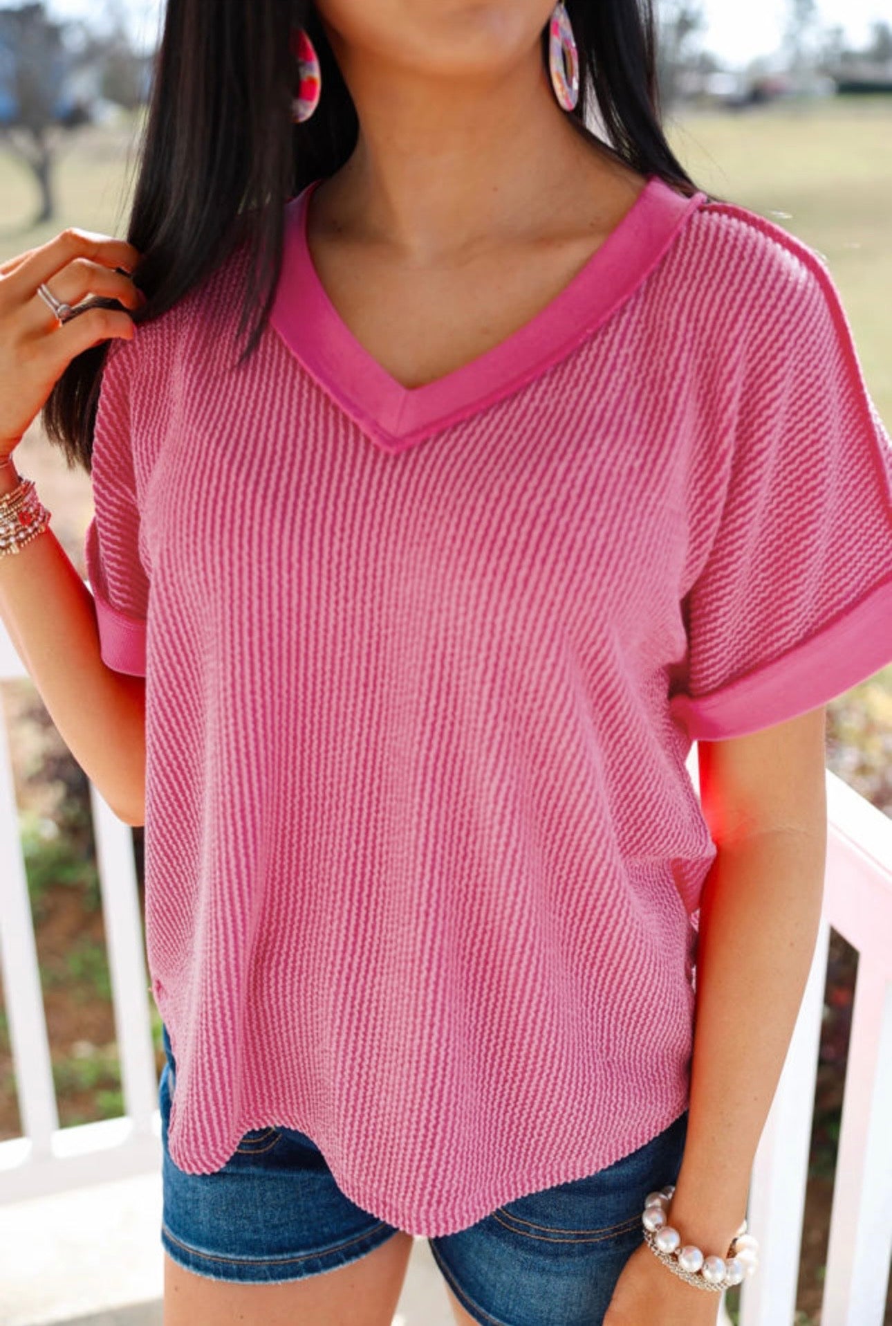 Classic V-Neck Everyday Top