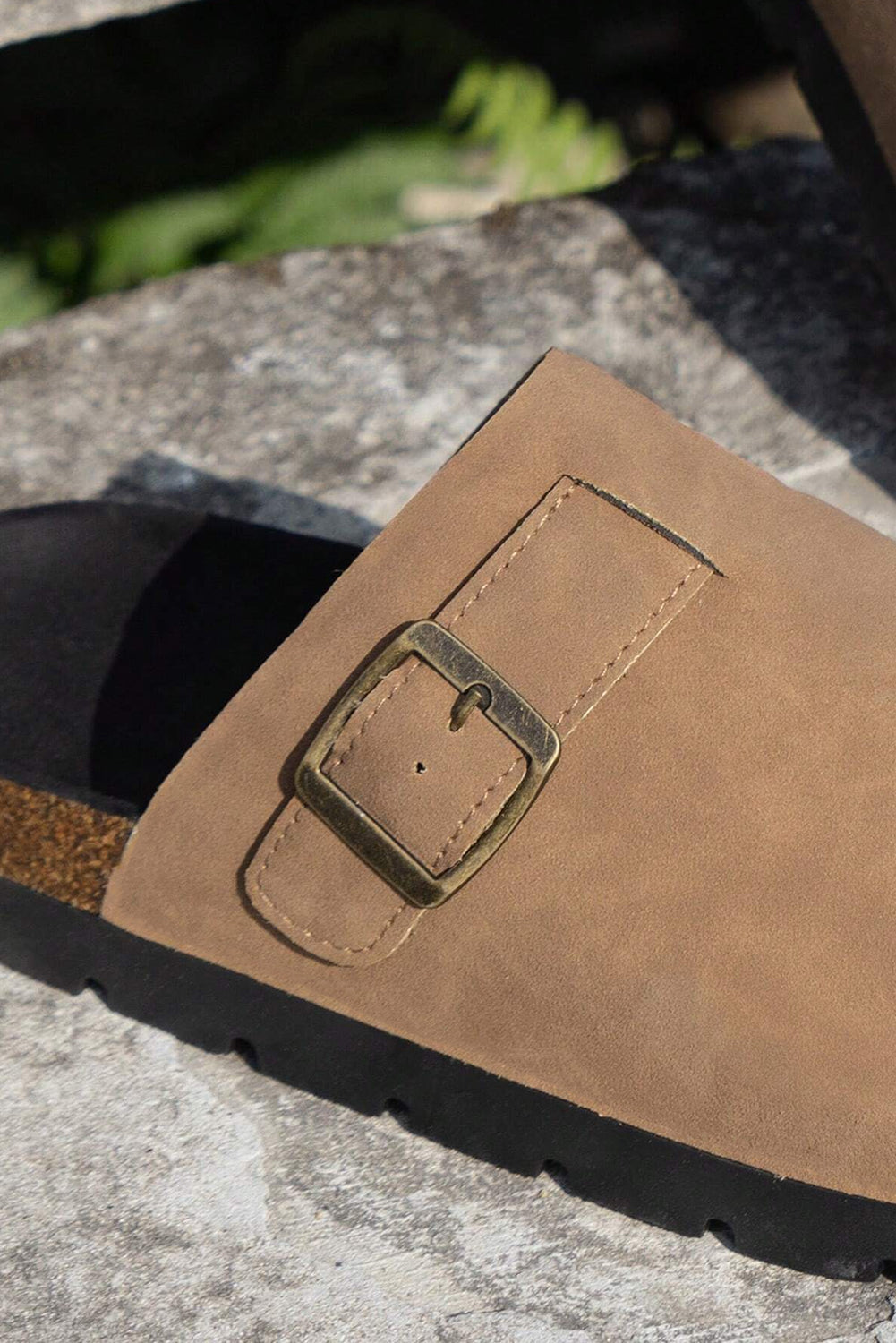Retro Buckle Slippers