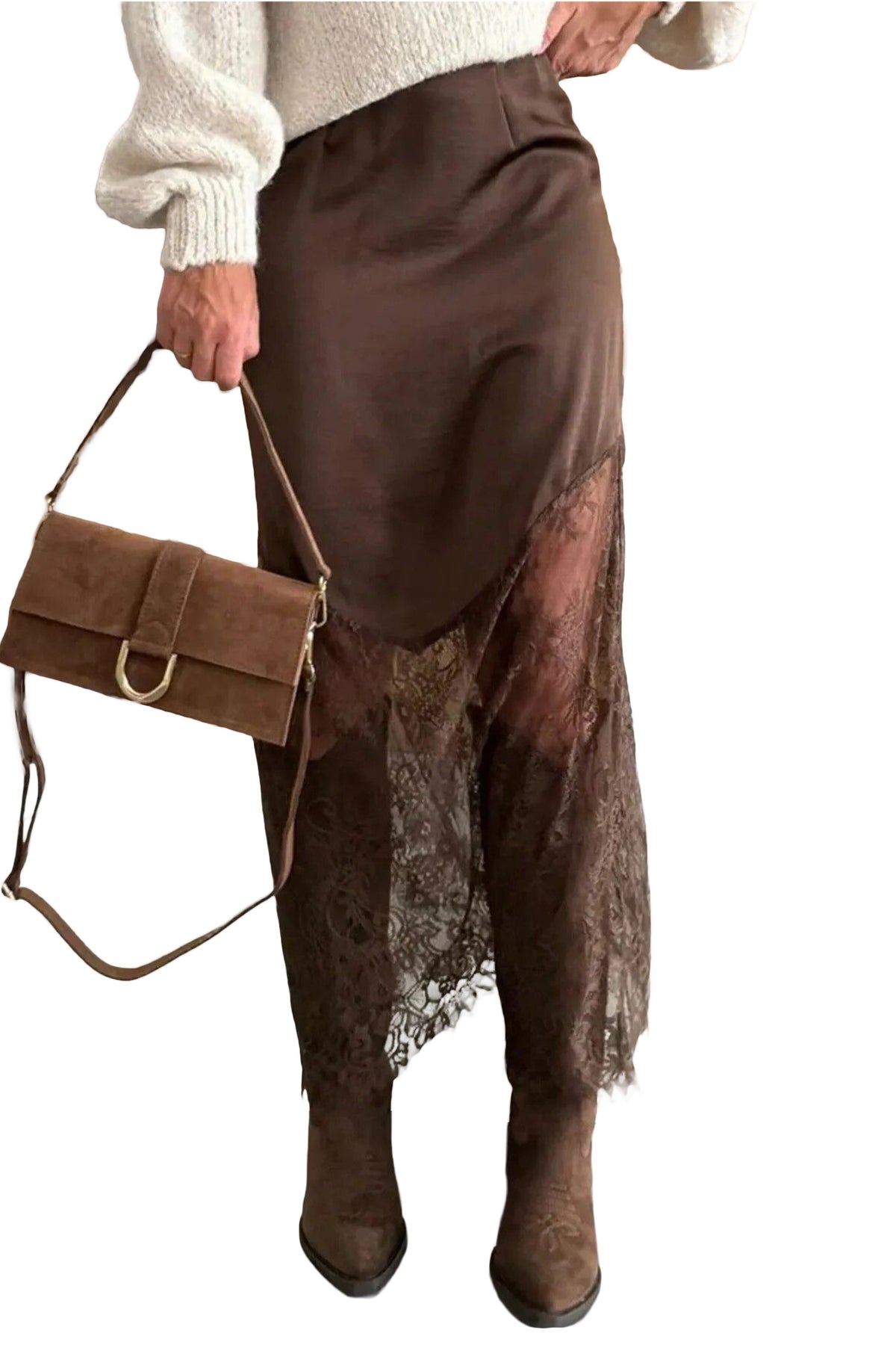 Mocha Lace Skirt