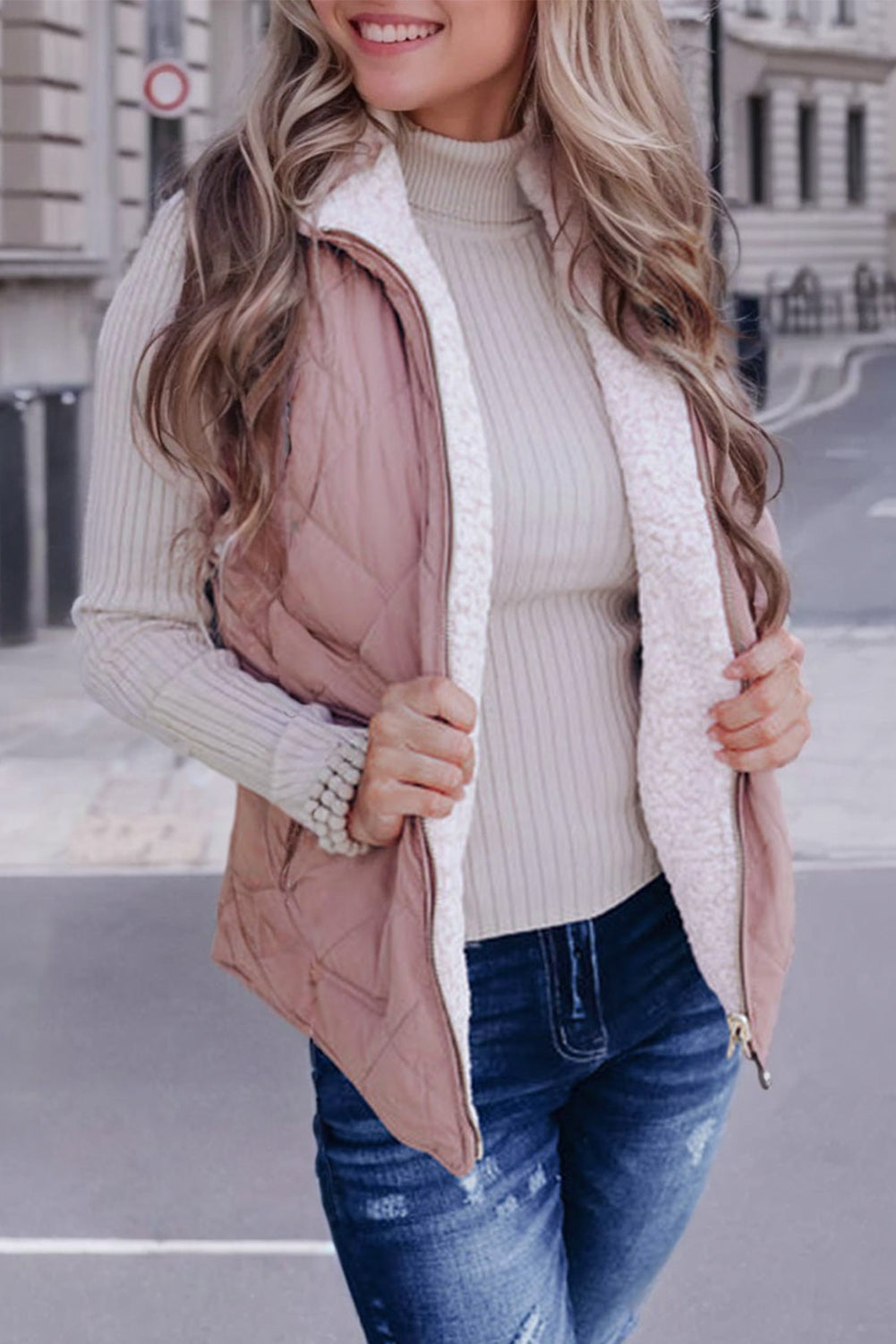 Blush Puffer Vest