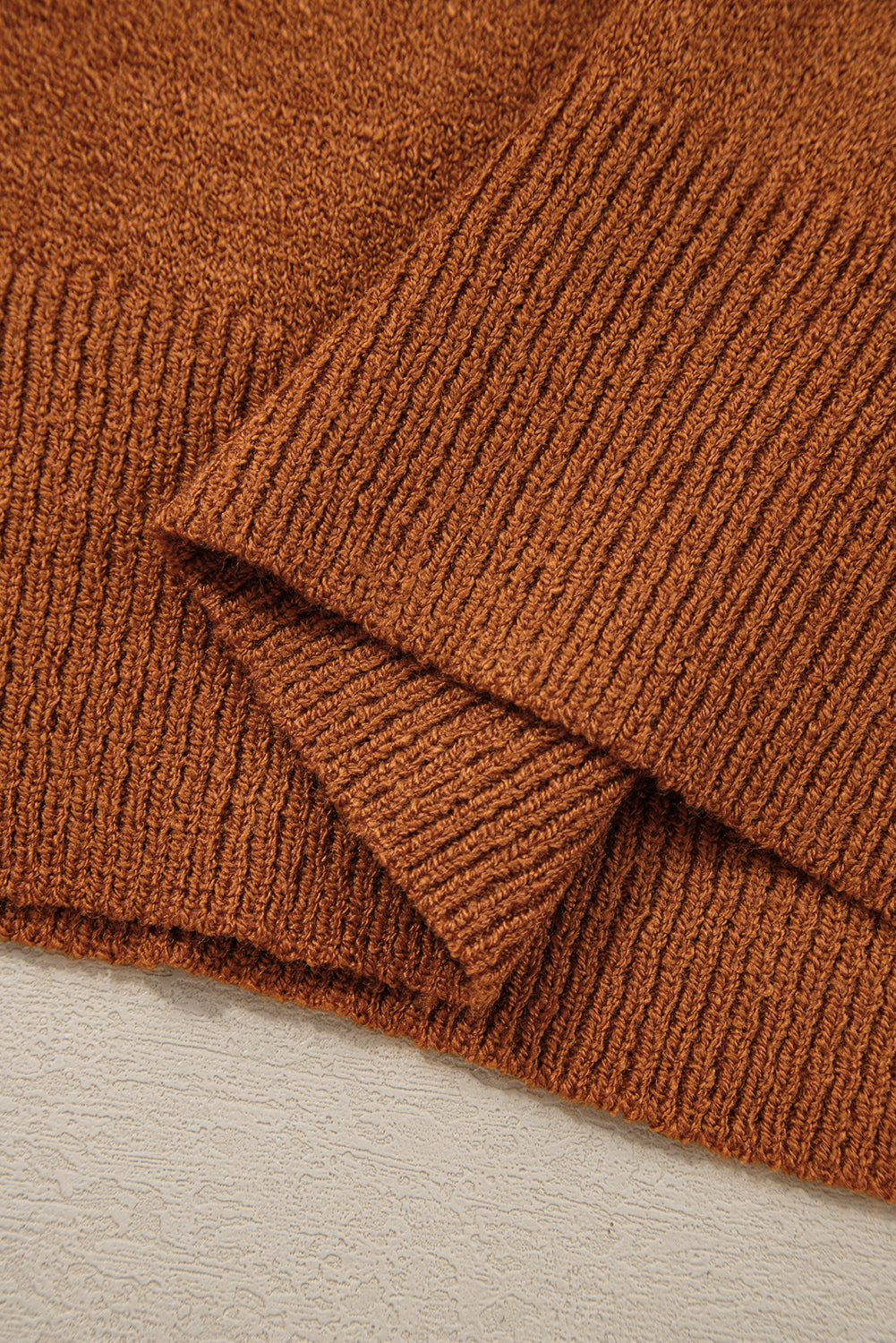 Multicolour Striped Ribbed Edge Drop Shoulder Sweater