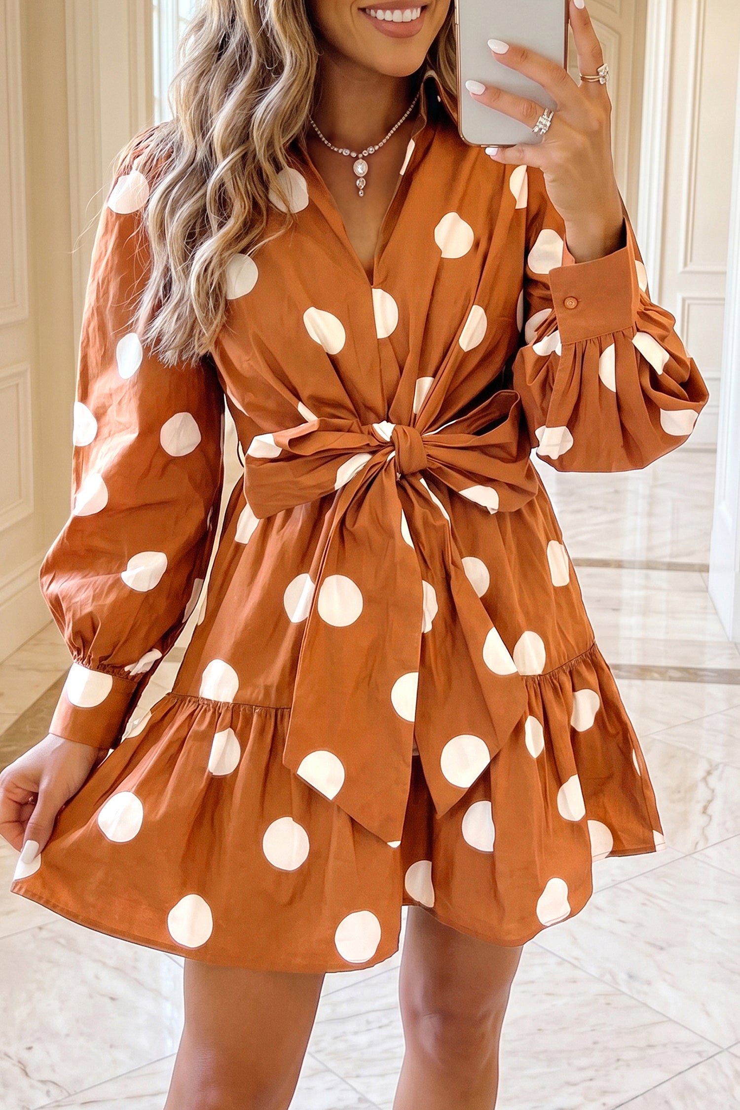Polka Dot Mini Dress