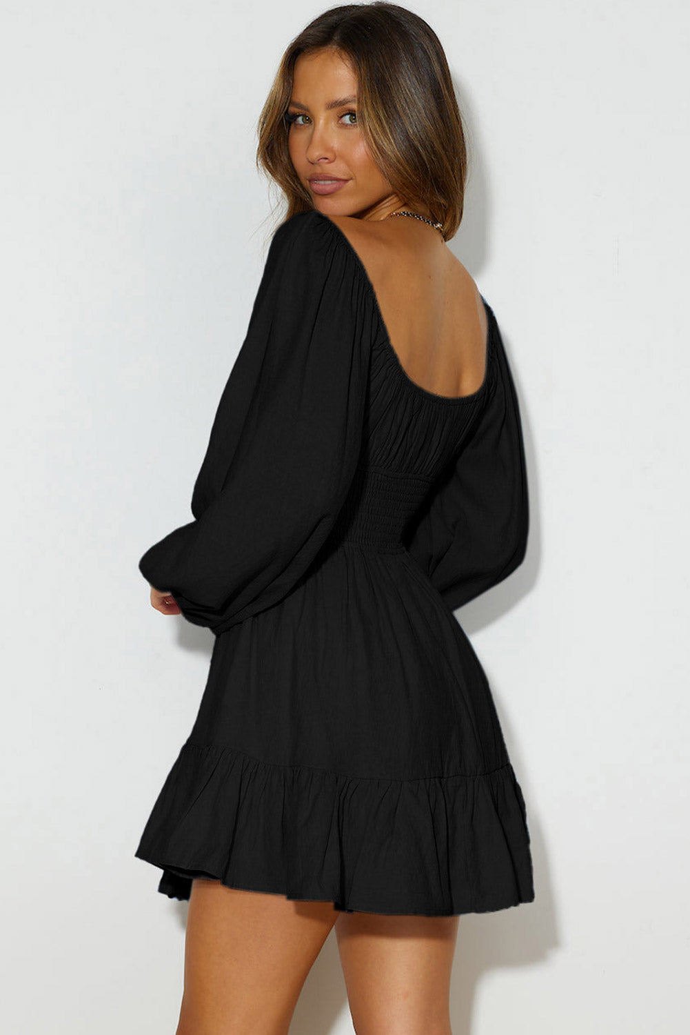 Midnight Ruffle Dress