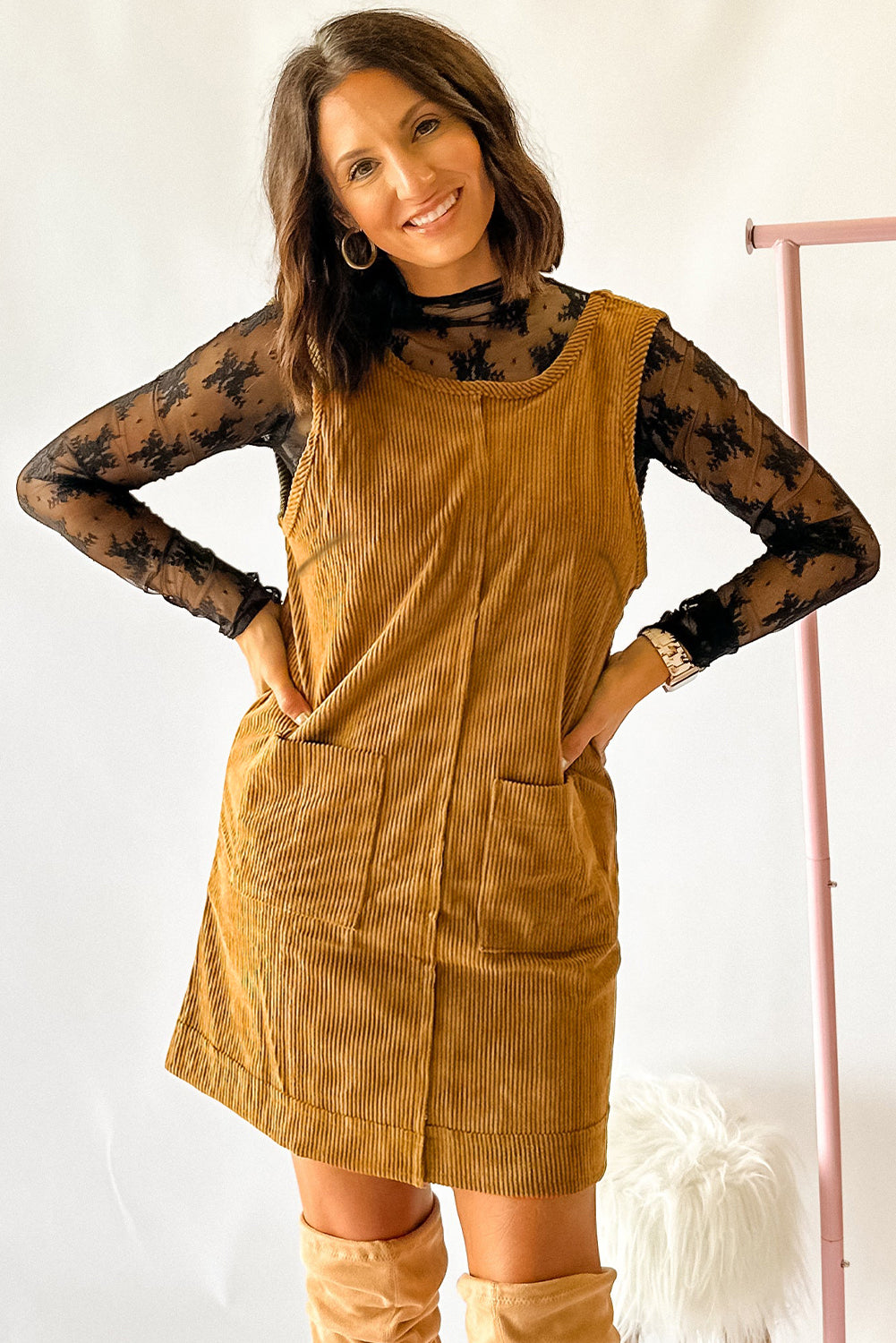 Autumn Corduroy Dress